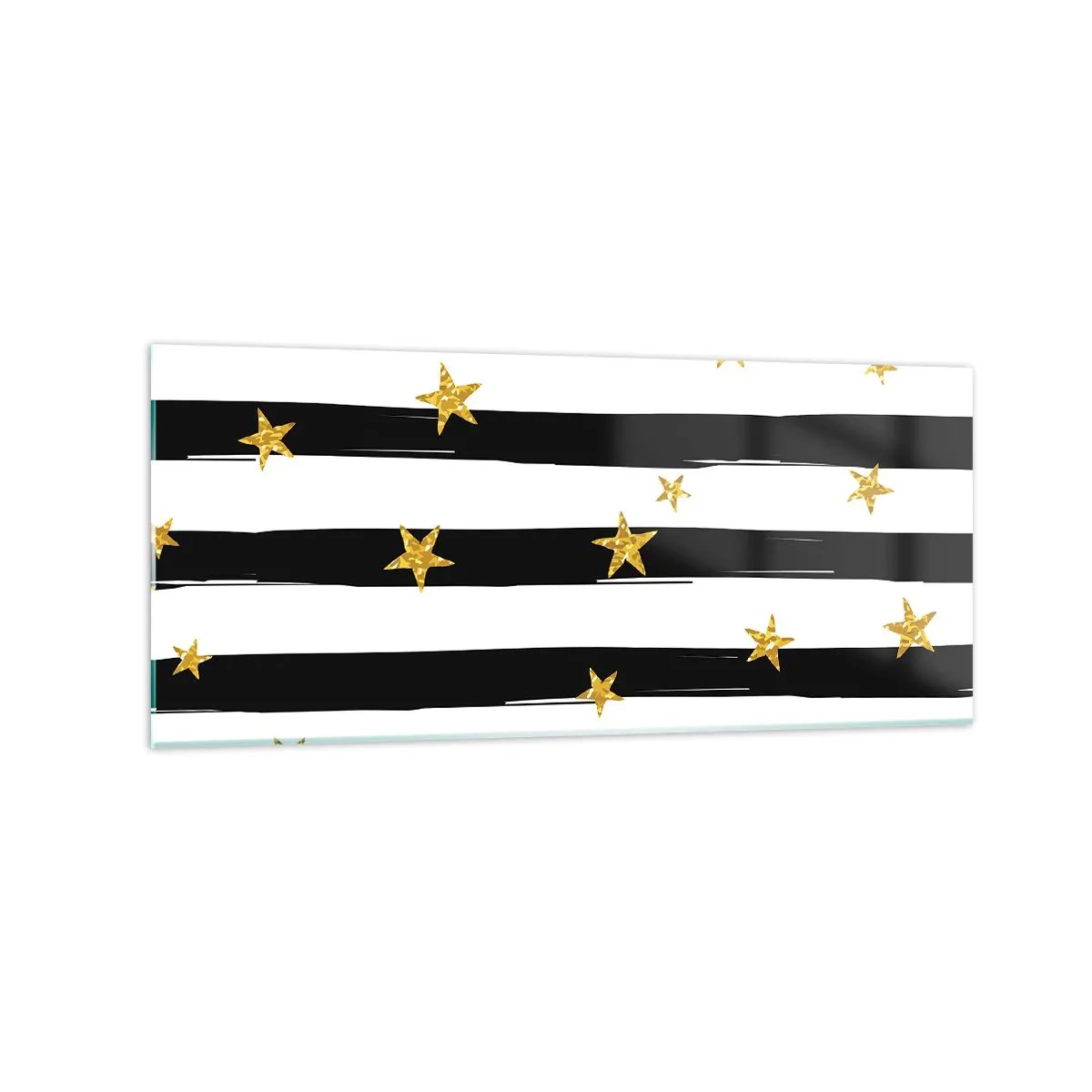 Glastavla - Bild på glas - Alla är vi födda under lycklig stjärna - 120x50 cm