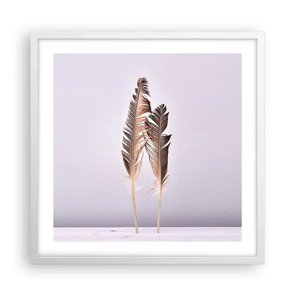 Affisch i vit ram - Mot intet - 50x50 cm