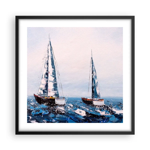 Affisch i svart ram - Vindens broderskap - 50x50 cm