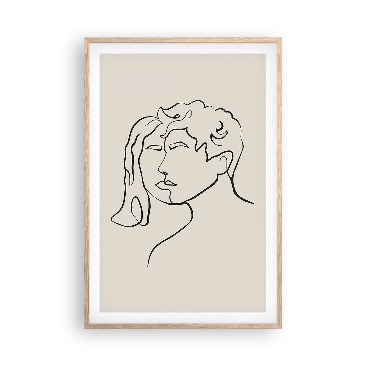 Affisch i ram av ljusek - Och enighet har blivit - 61x91 cm