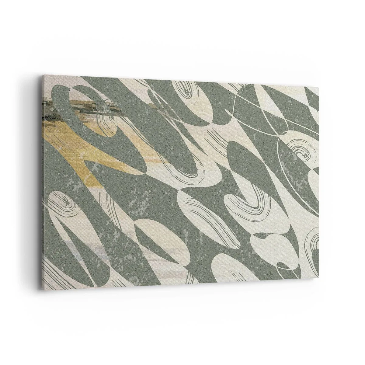 Canvastavla - Bild på duk - Rytmisk abstraktion - 100x70 cm