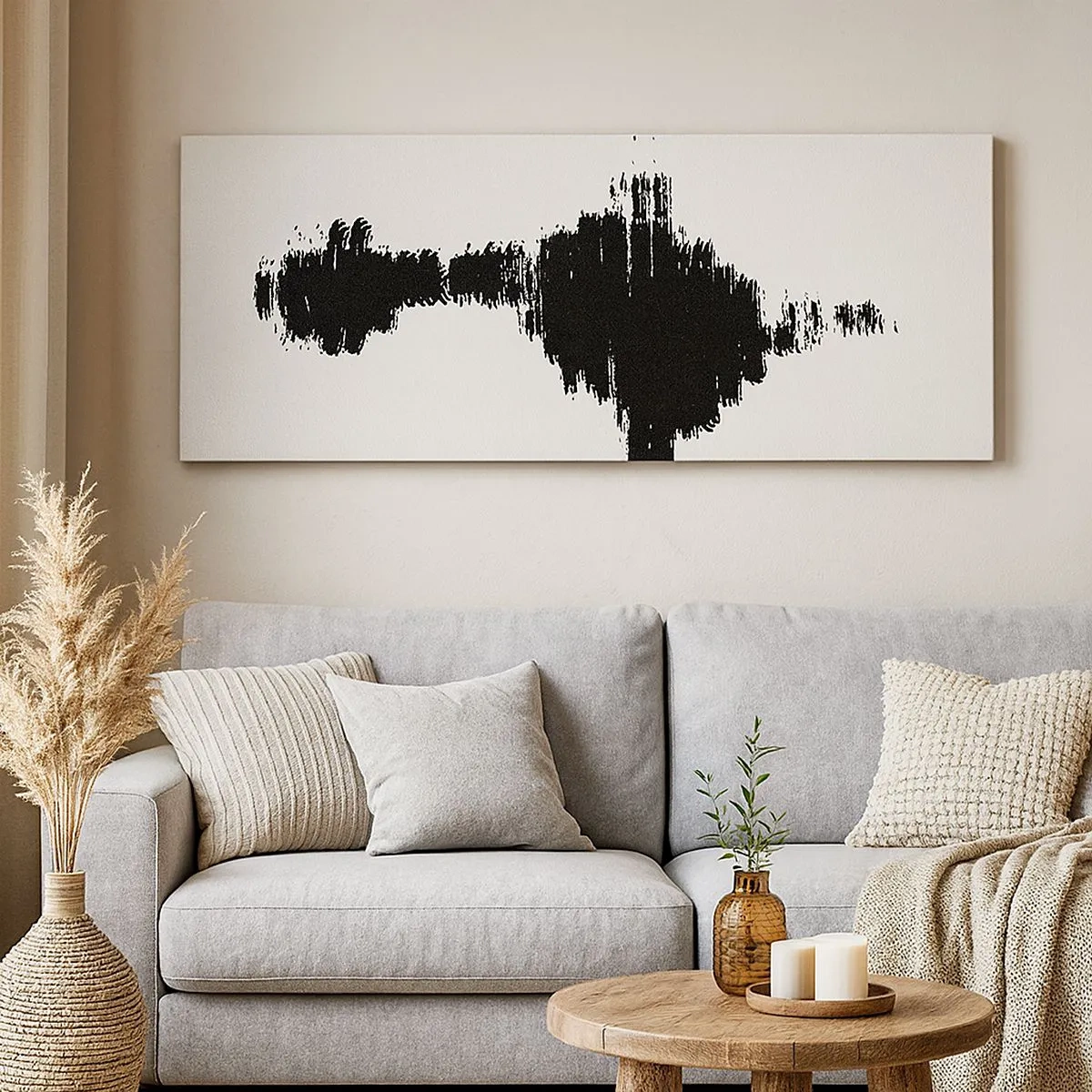 Canvastavla - Bild på duk - Fantasins vibrationer - 100x40 cm