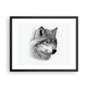 Affisch i svart ram - Alfa - utan tvekan - 50x40 cm