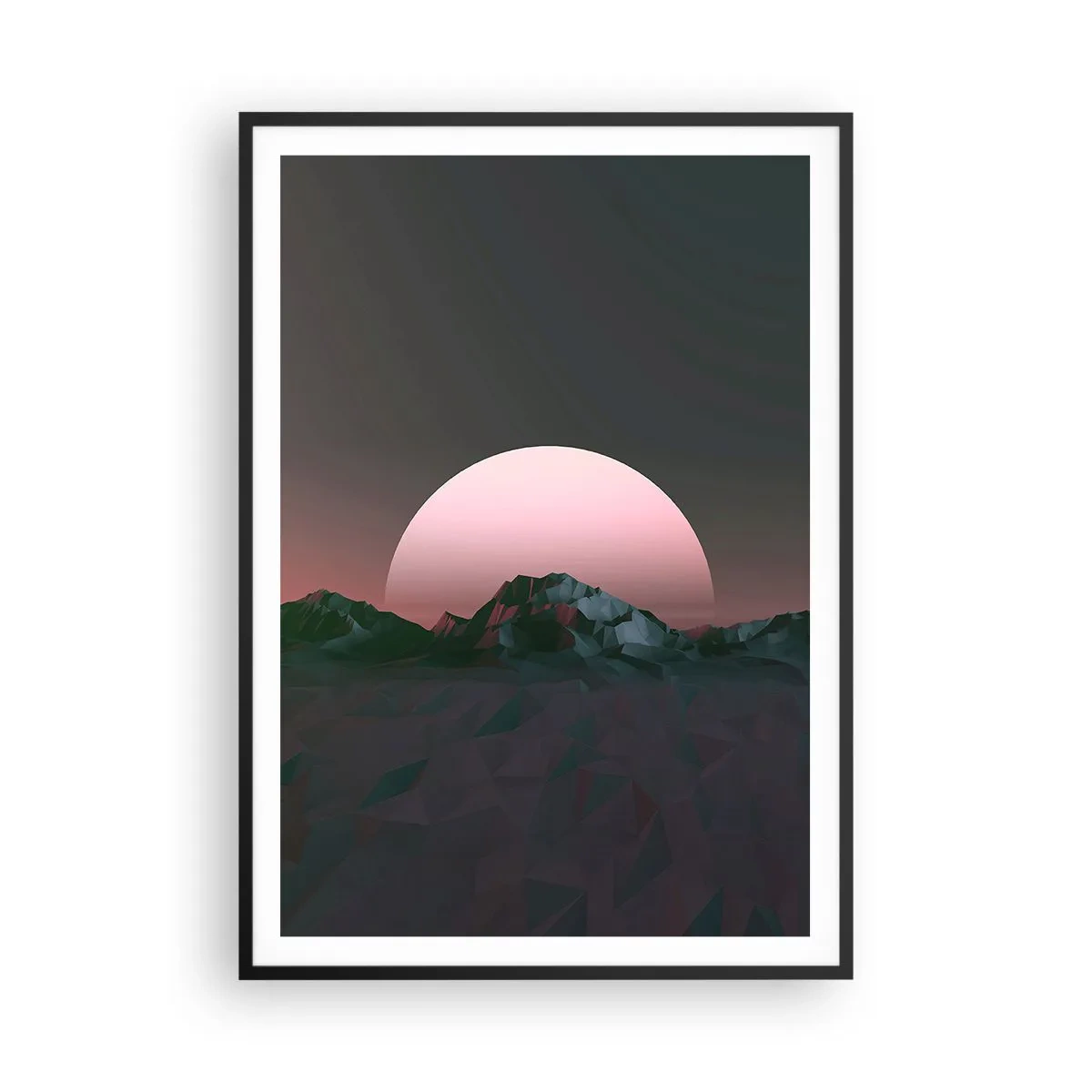 Affisch i svart ram - I den granliggande galaxen - 70x100 cm