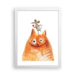 Affisch i vit ram - Kärlekens paradoxer - 30x40 cm