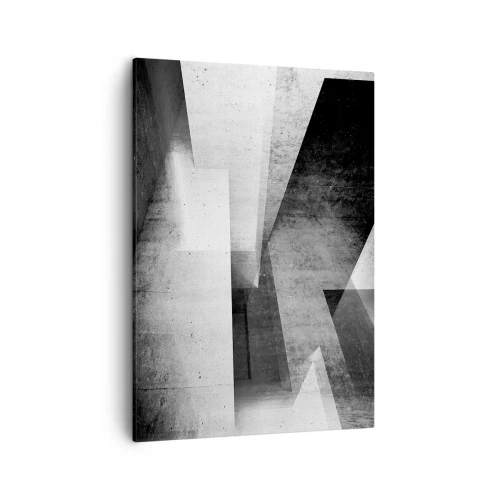 Canvastavla - Bild på duk - Rummets struktur - 50x70 cm