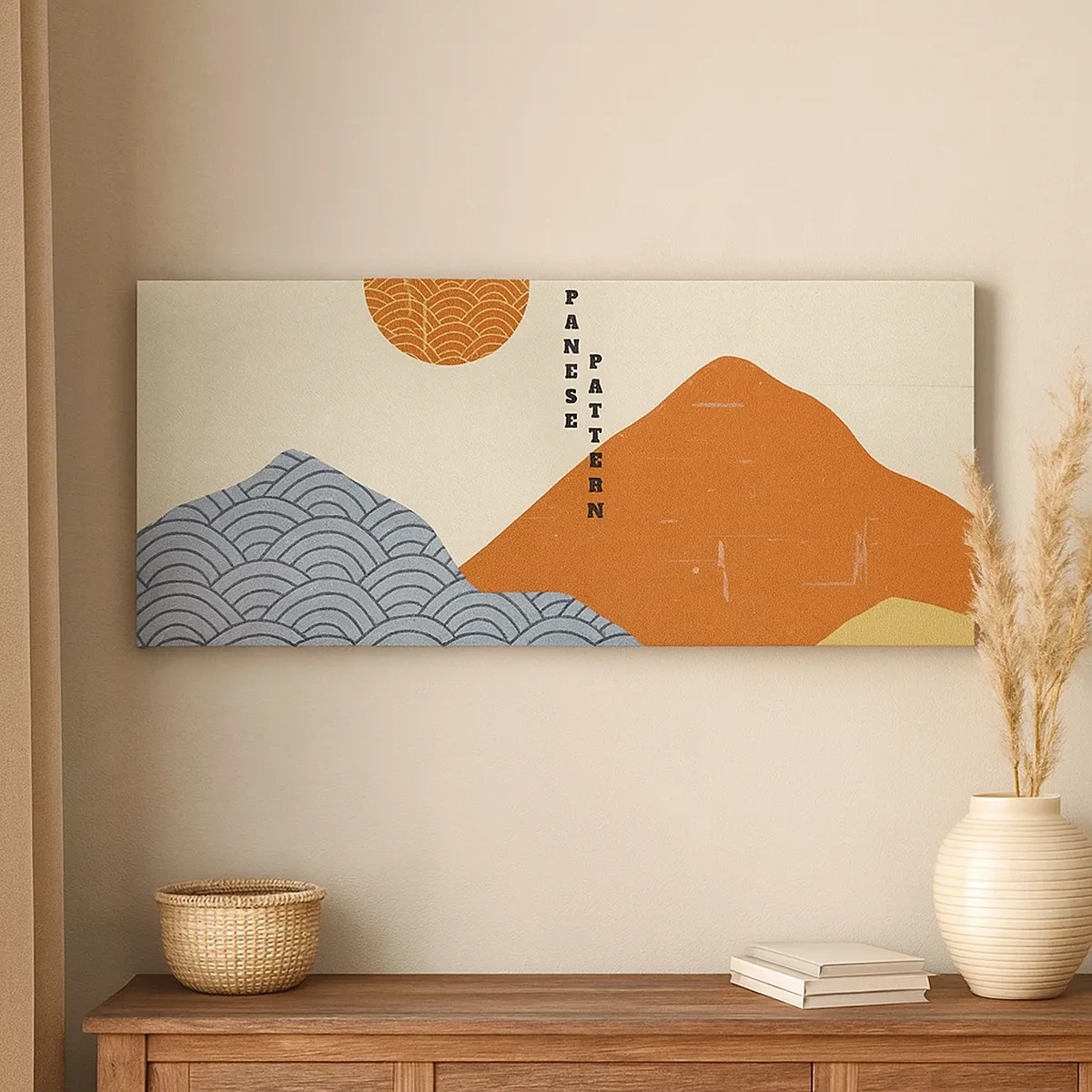 Canvastavla - Bild på duk - I den japanska andan - 30x30 cm