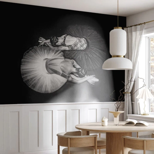 Fototapet Premium Sand - Jin och jang – den perfekta balansen - Ballerina, Balett, Dansa - 400x280 cm