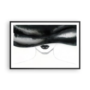 Affisch i svart ram - Sensuell hemlighet - 91x61 cm