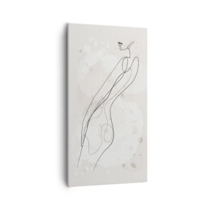 Canvastavla - Bild på duk - Blicken går vilse - 55x100 cm