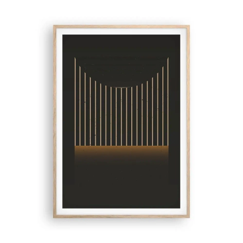 Affisch i ram av ljusek - Utforska mörkret - 70x100 cm