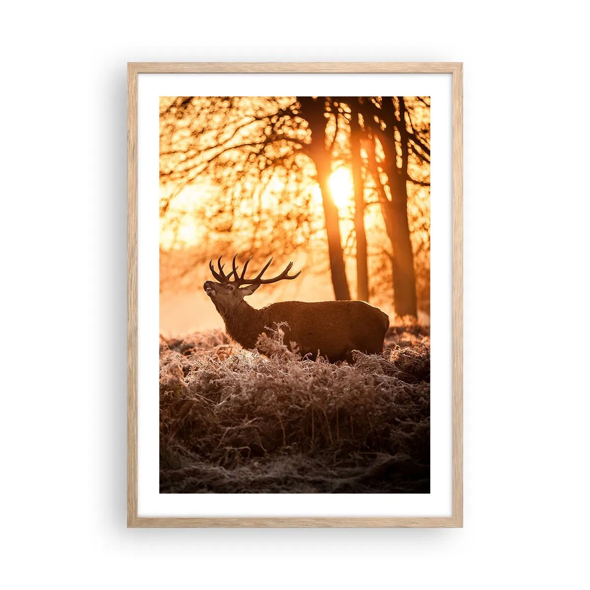 Affisch i ram av ljusek - Jägarens dröm - 50x70 cm