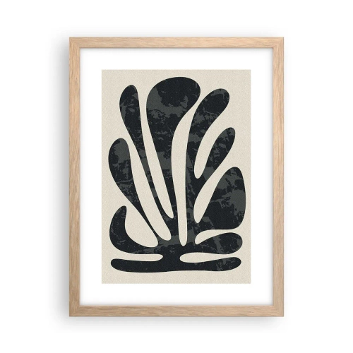 Affisch i ram av ljusek - Abstraktion med flera fingrar - 30x40 cm