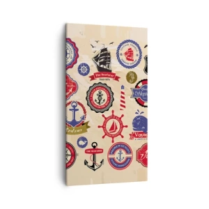 Canvastavla - Bild på duk - Seglarbroderskap - 45x80 cm