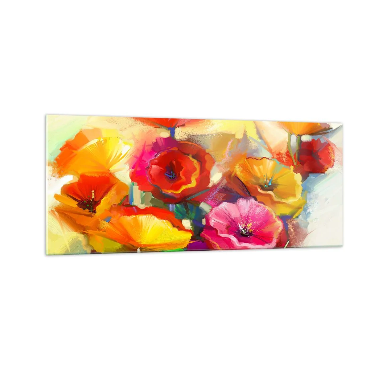 Glastavla - Bild på glas - Inte bara rött - 100x40 cm