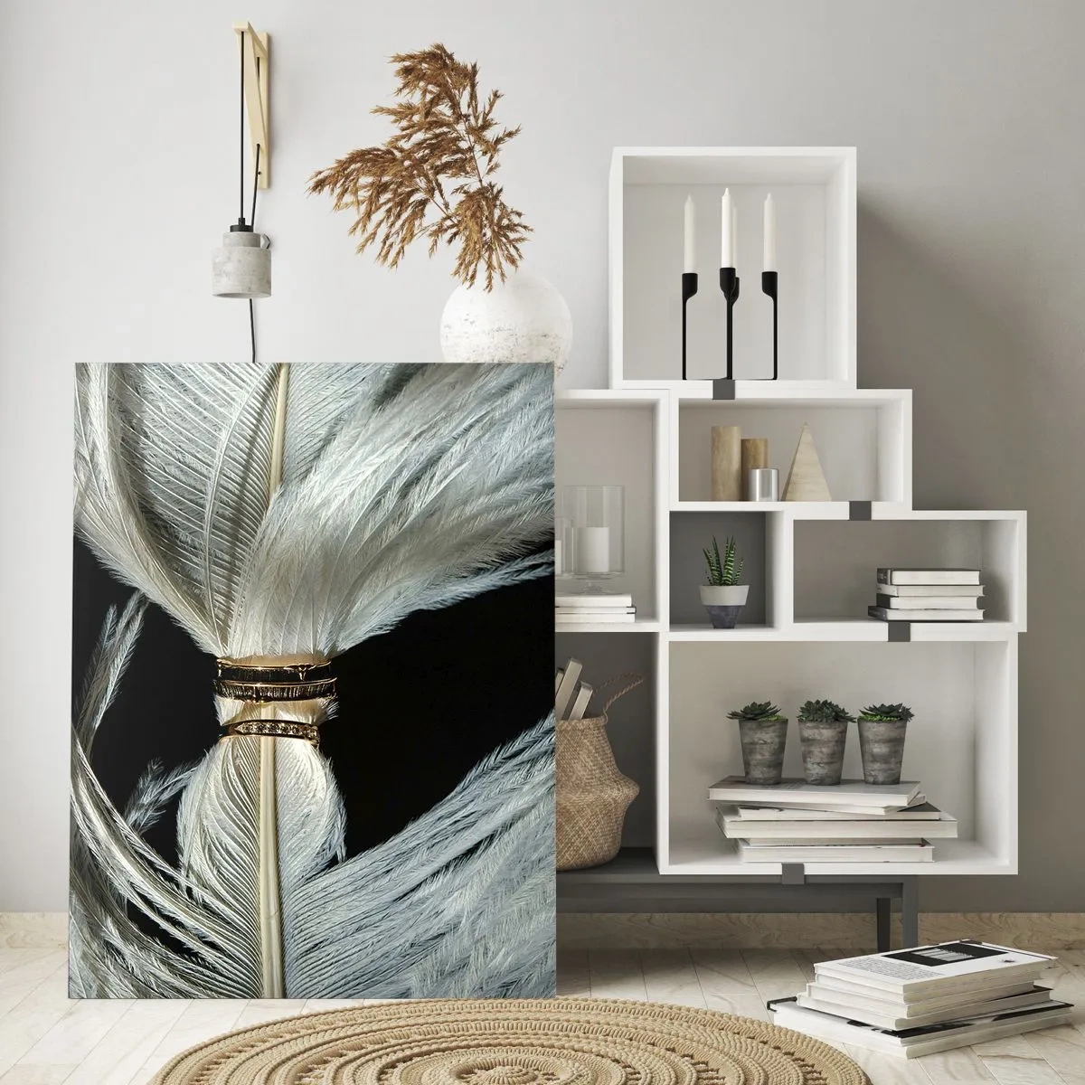 Glastavla - Bild på glas - ...och jag lämnar inte dig… - 50x70 cm