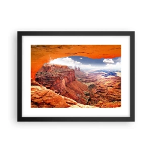 Affisch i svart ram - Skapat av naturen - 40x30 cm