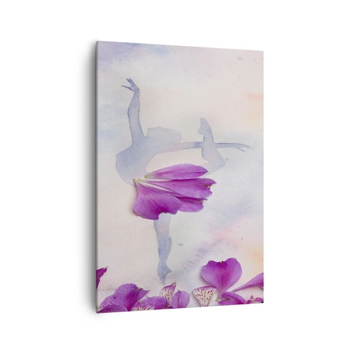 Canvastavla - Bild på duk - Ömtålig som en blomma - 70x100 cm