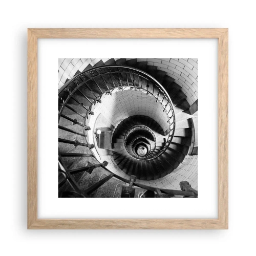 Affisch i ram av ljusek - Högre och högre - 30x30 cm