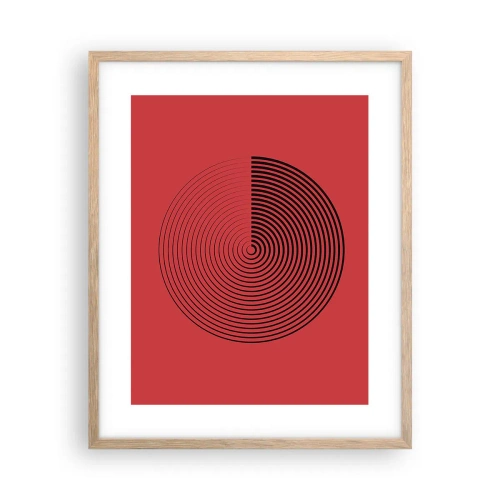 Affisch i ram av ljusek - Cirkulär rörelse - 40x50 cm