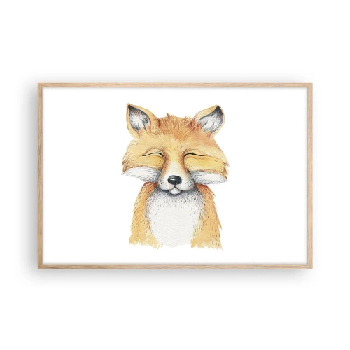 Affisch i ram av ljusek - Rävens humör - 91x61 cm