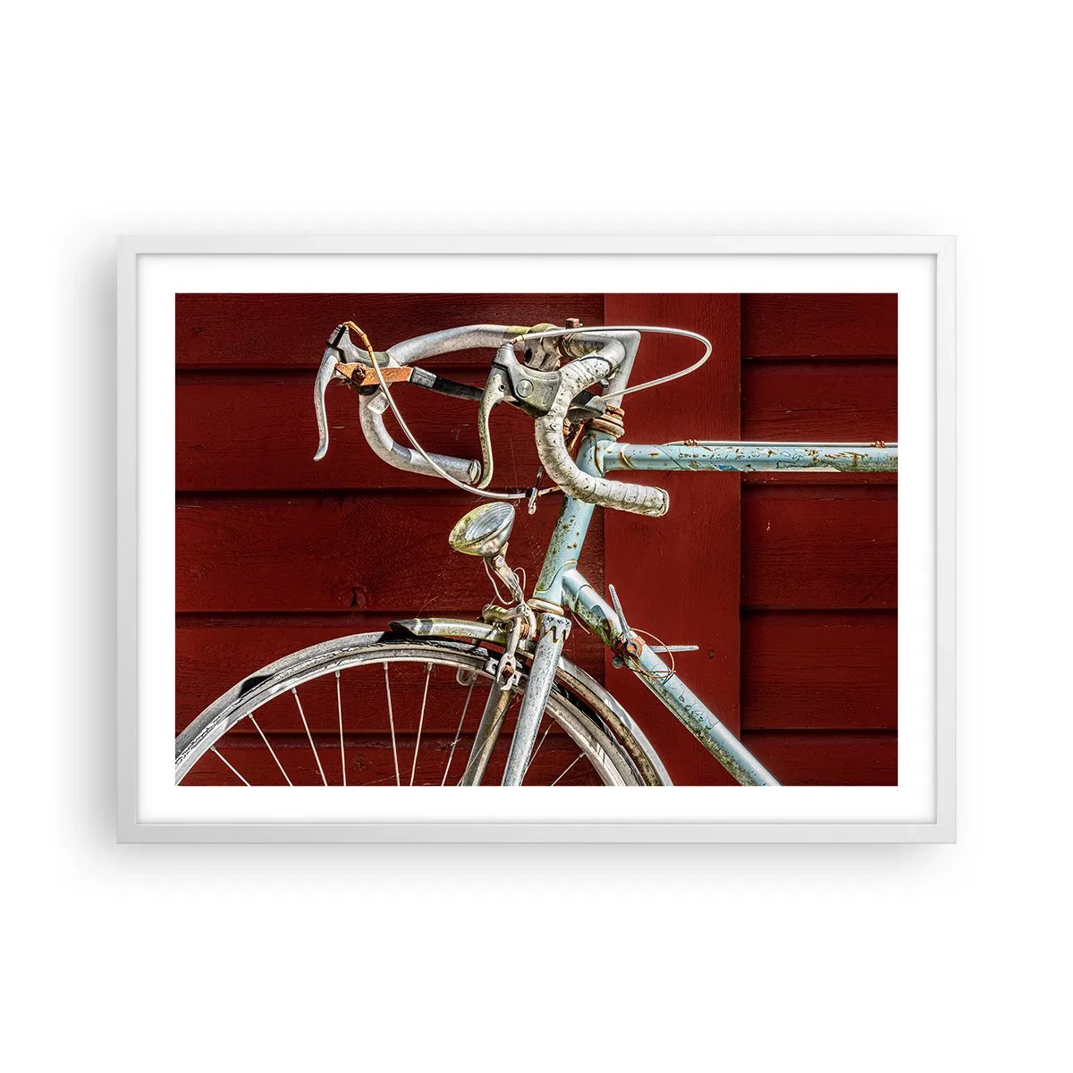 Affisch i vit ram - Skapad för segrar - 70x50 cm