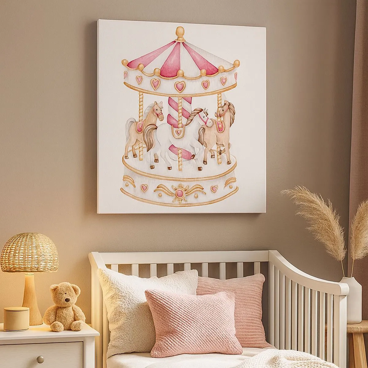 Canvastavla - Bild på duk - Barndomens ljuva värld - 30x30 cm