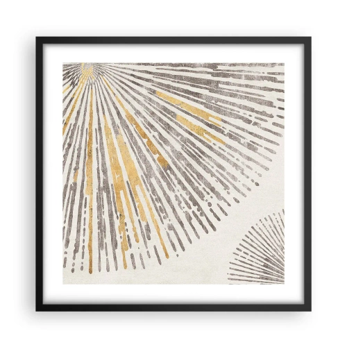 Affisch i svart ram - Radiens skönhet - 50x50 cm