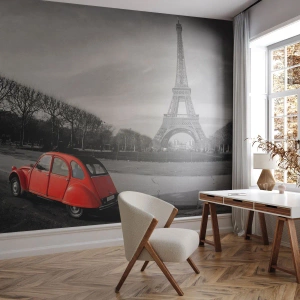 Fototapet Premium Sand - Mera parisianskt än själva Paris - Stad, Eiffeltornet, Paris - 300x210 cm