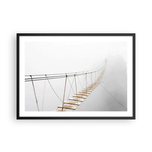 Affisch i svart ram - Vart leder den dig? - 70x50 cm