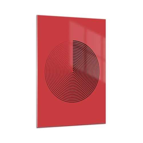 Glastavla - Bild på glas - Cirkulär rörelse - 80x120 cm