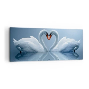 Canvastavla - Bild på duk - Tid för kärlek - 120x50 cm