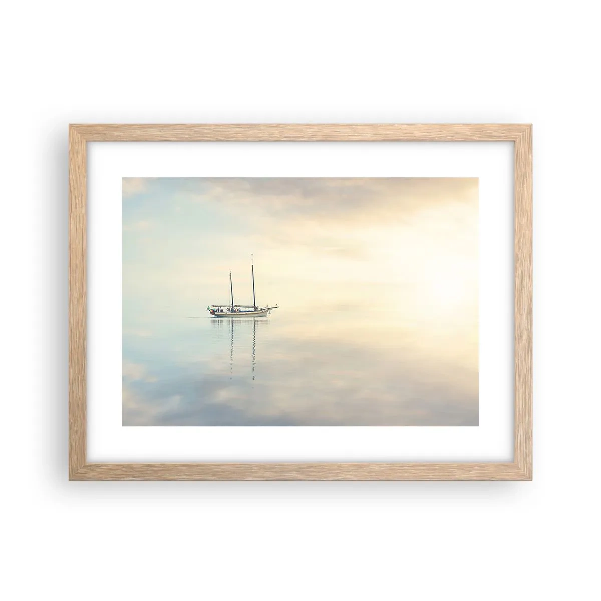 Affisch i ram av ljusek - I ett hav av tystnad - 40x30 cm