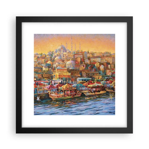 Affisch i svart ram - Istanbul-berättelse - 30x30 cm