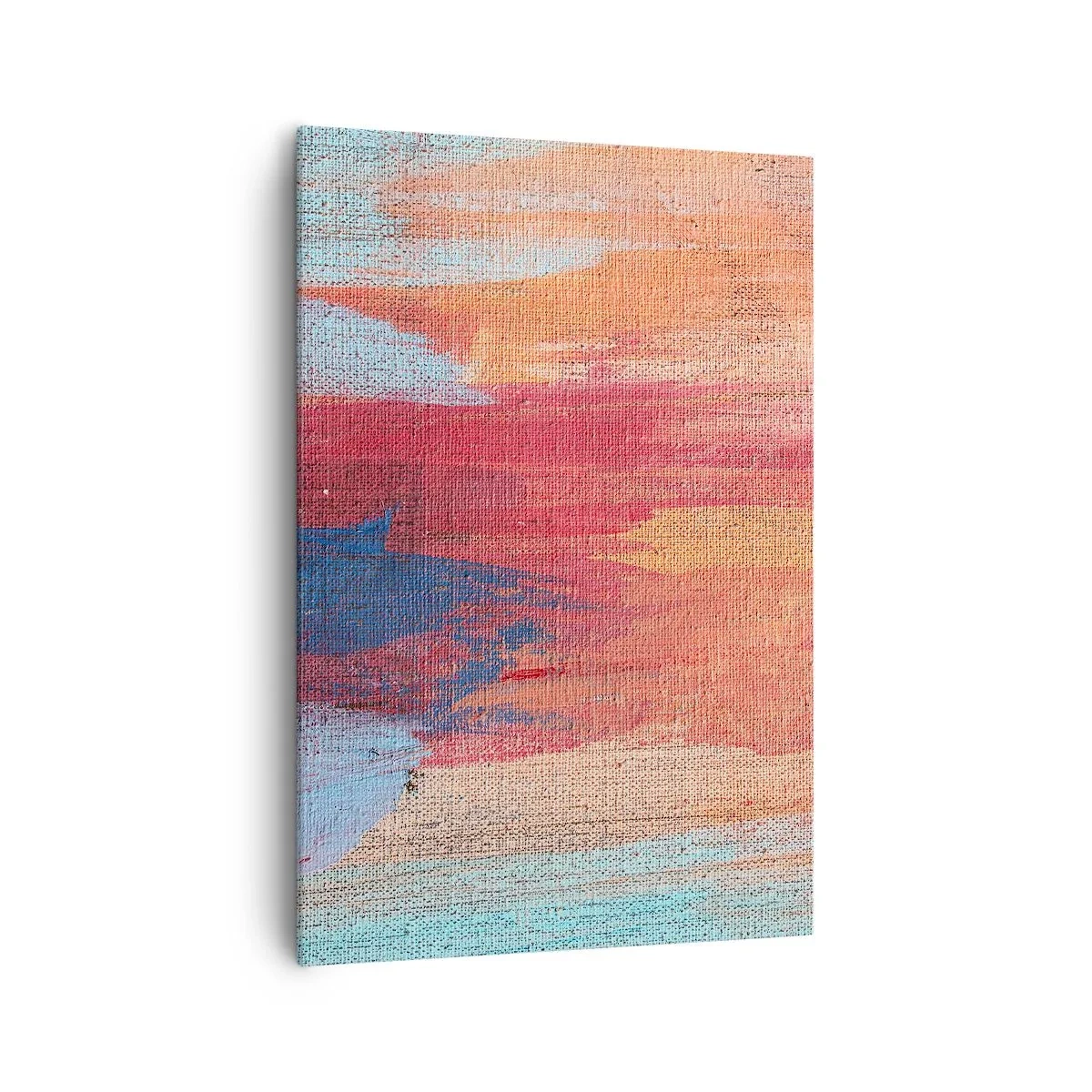 Canvastavla - Bild på duk - Rinnande regnbåge - 70x100 cm