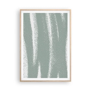 Affisch i ram av ljusek - Abstraktion i vinterstämning - 70x100 cm