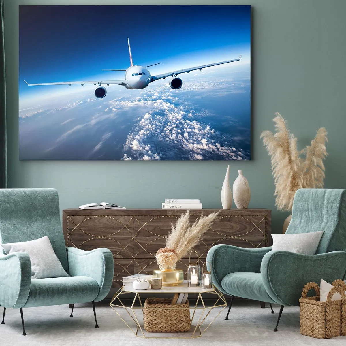 Canvastavla - Bild på duk - Jag flyger för jag vill - 120x80 cm