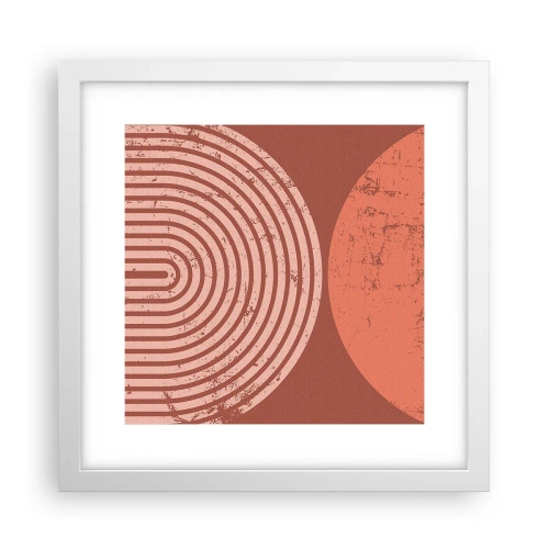 Affisch i vit ram - Nära relation - 30x30 cm