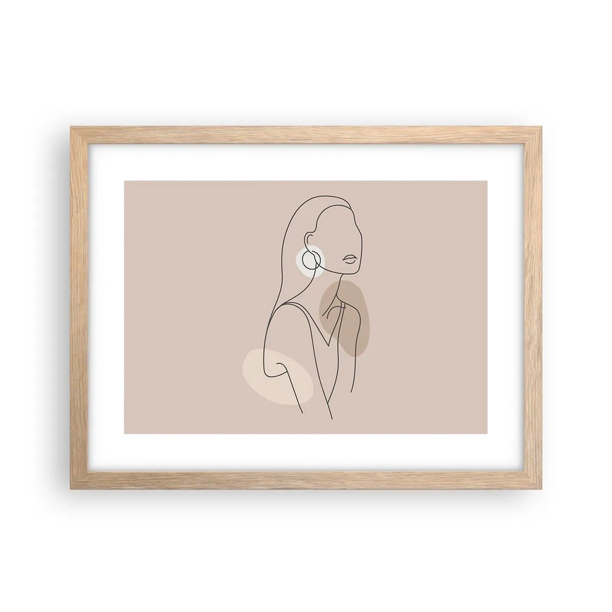 Affisch i ram av ljusek - Flickaktighetens ikon - 40x30 cm