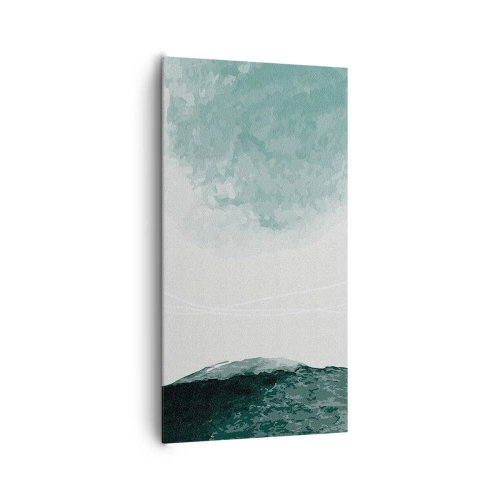 Canvastavla - Bild på duk - Ett möte med dimma - 65x120 cm