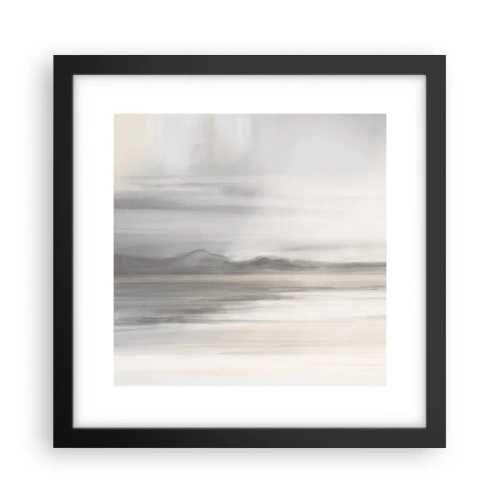 Affisch i svart ram - En eftertänksam bakgrund - 30x30 cm