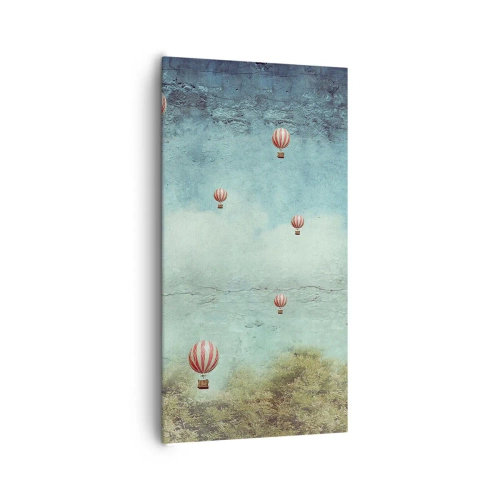 Canvastavla - Bild på duk - Fria från livets buller - 65x120 cm