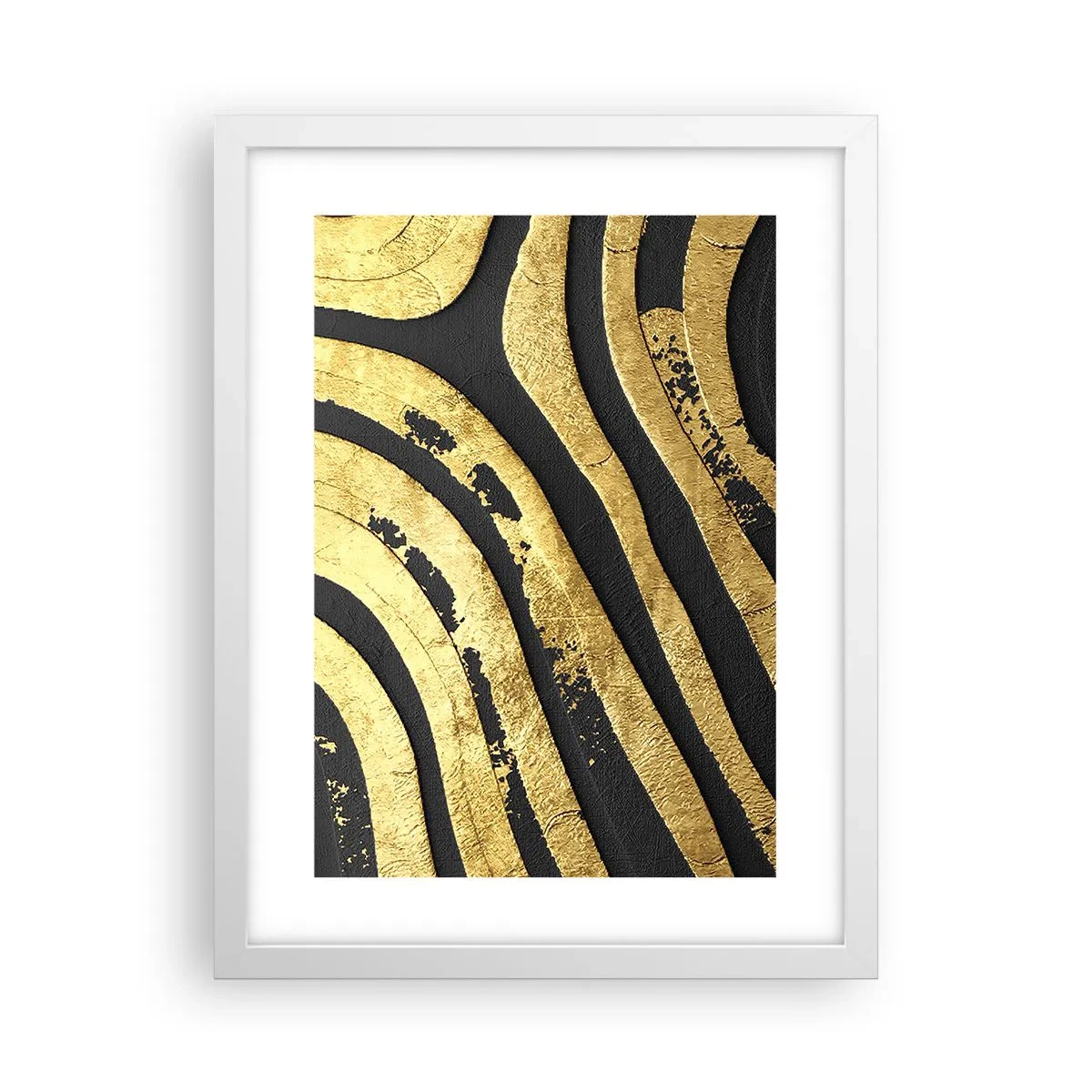 Affisch i vit ram - Allt flyter - 30x40 cm