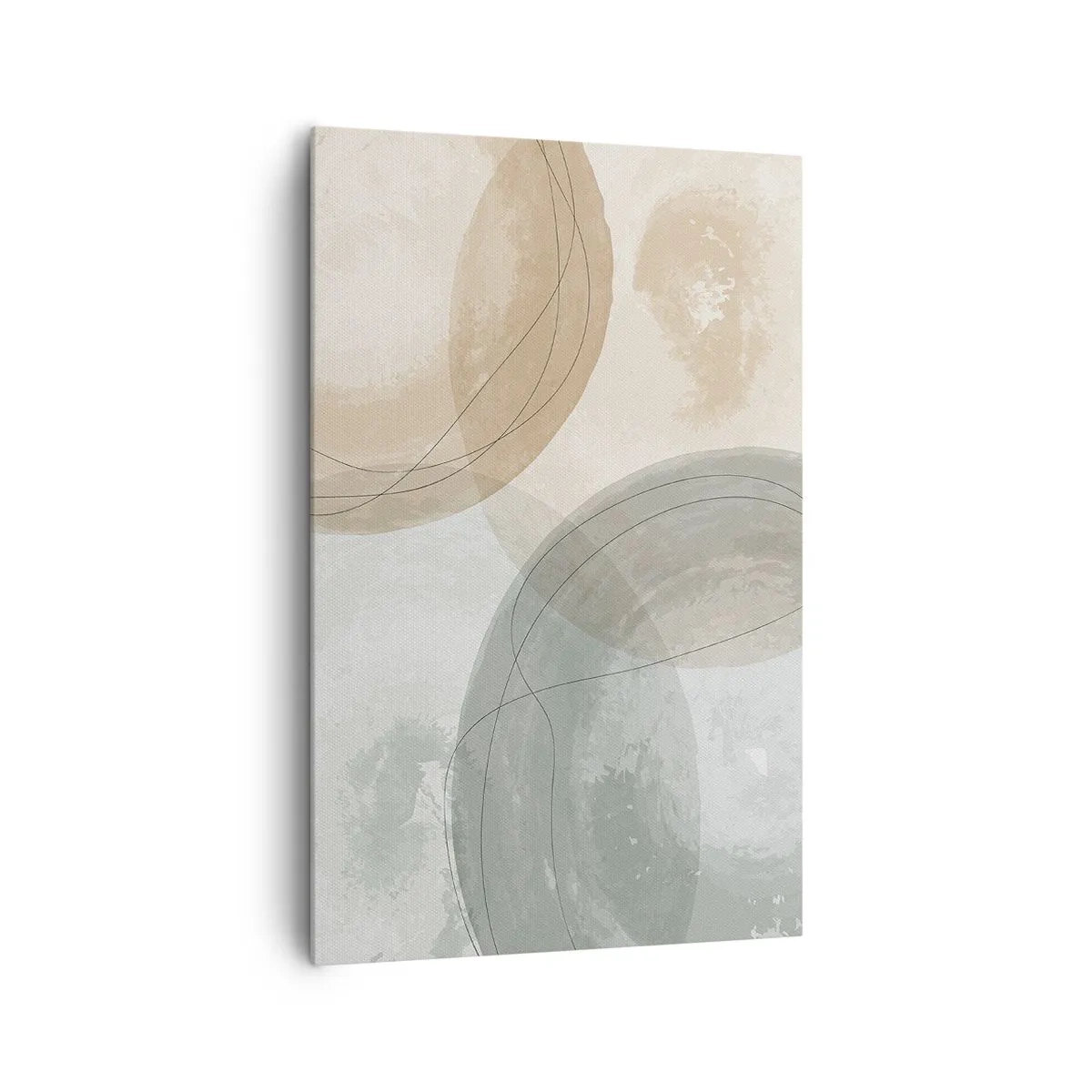 Canvastavla - Bild på duk - Världars samspel - 80x120 cm