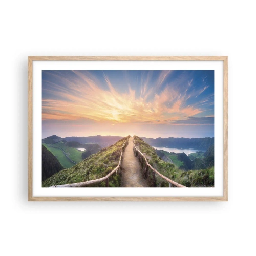 Affisch i ram av ljusek - Nära himlen - 70x50 cm