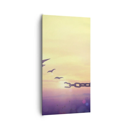 Canvastavla - Bild på duk - Frihetens seger - 65x120 cm