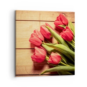 Canvastavla - Bild på duk - Vårförklaran - 70x70 cm