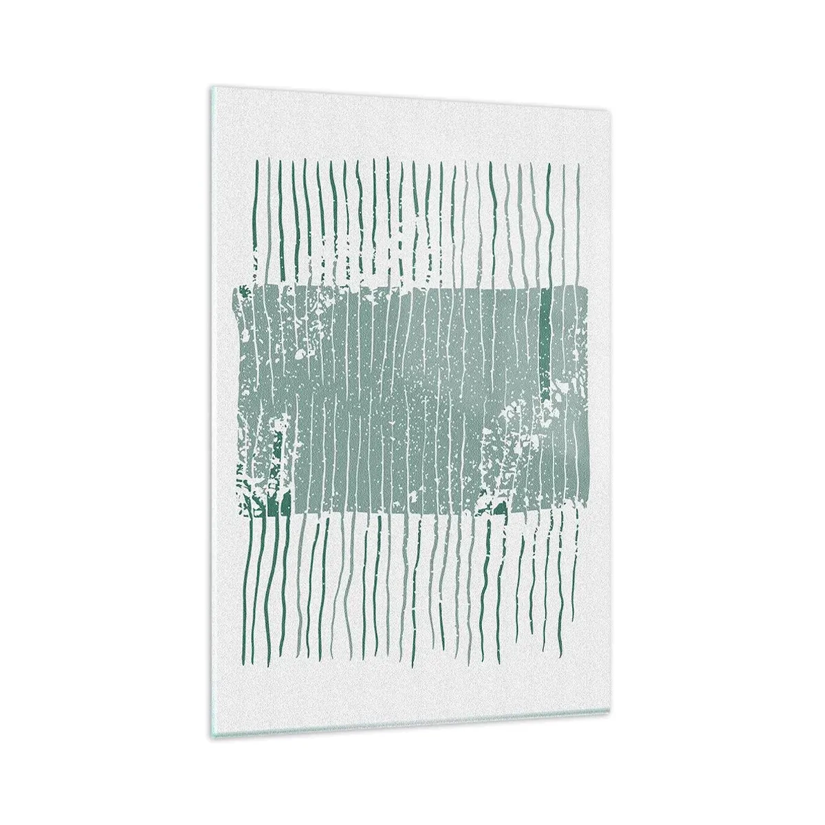Glastavla - Bild på glas - Marin abstraktion - 80x120 cm
