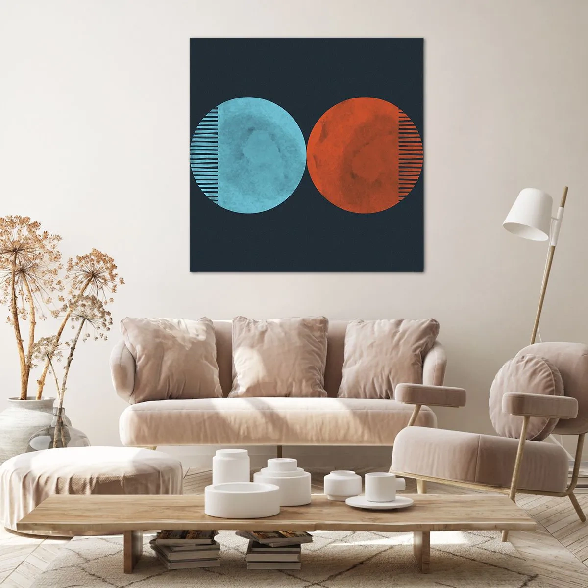 Canvastavla - Bild på duk - Endast geometri? - 60x60 cm