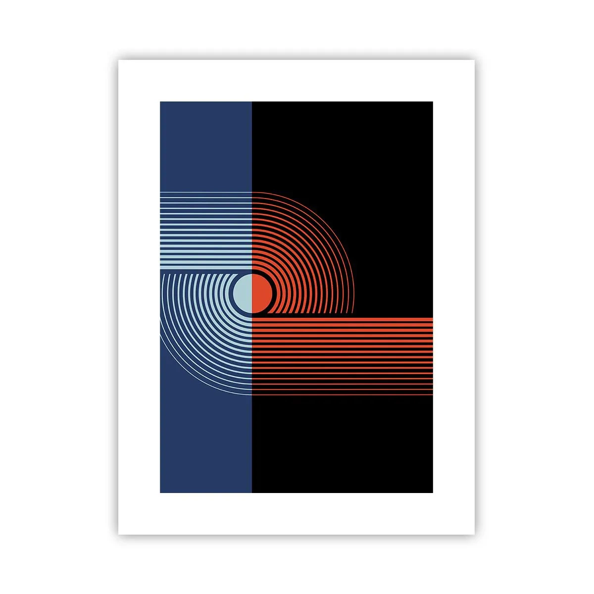 Affisch - I en geometrisk kläm - 30x40 cm